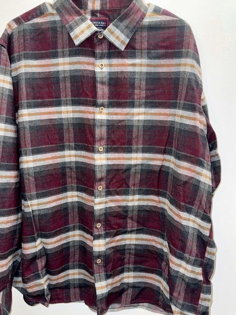 UNTUCKit Grayton Plaid Cotton Button Down XXXL